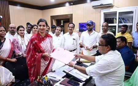 CONGRESS MLA CANDIDATE SOFIA FIRDOUS FILES NOMINATION