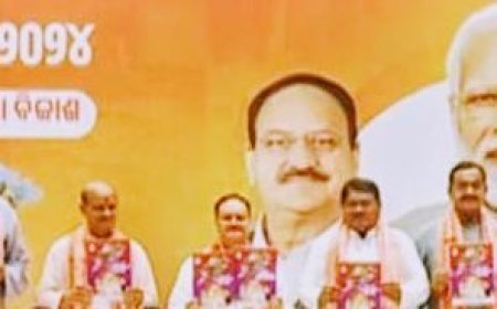 BJP NATIONAL PRESIDENT JP NADDA RELEASES SANKALP PATRA