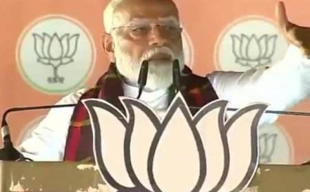 PM MODI ASKS TEAM OF DOCTORS TO PROVIDE IMMEDIATE ASSISTANCE TO TV JOURNALIST WHO FAINTED DURING PUBLIC MEETING