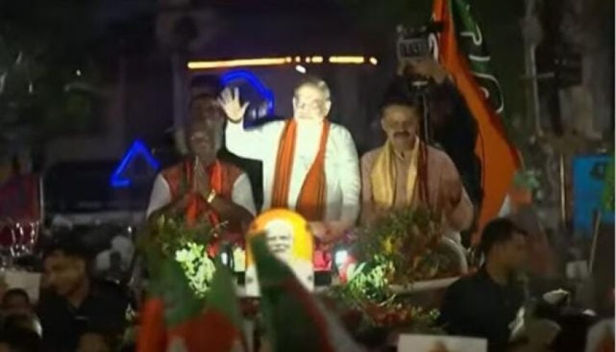 AMIT SHAH HOLDS ROAD SHOW IN CUTTACK