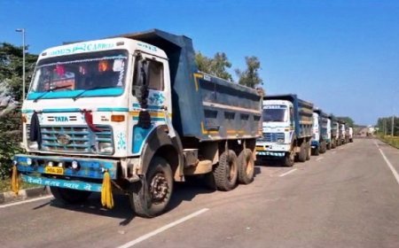 Unrest In Bhubaneswar As Locals Block 11 Trucks For Illegal Murum Transport