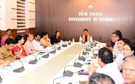 WORK OF ODISHA SCHOOL & MASS EDUCATION DEPARTMENT REVIEWED BY MINISTER