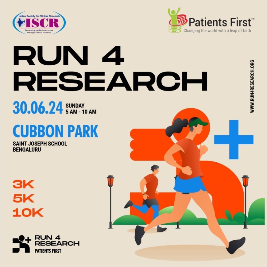 INDIAN SOCIETY FOR CLINICAL RESEARCH ANNOUNCES “RUN4RESEARCH”: A CHALLENGE RACE IN BENGALURU