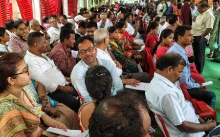 THOUSANDS GATHER AT OFFICIAL RESIDENCE OF CM MOHAN MAJHI FOR GRIEVANCE HEARING
