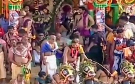 CHARIOT PULLING BEGINS IN PURI AMID RELIGIOUS FERVOUR