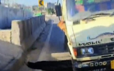 PORTION OF BHUBANESWAR ROAD CAVES IN