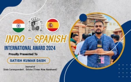 Indo-Spanish International Award conferred on Satish Kumar Dash