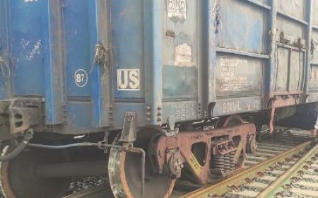 Goods train derails in Sambalpur