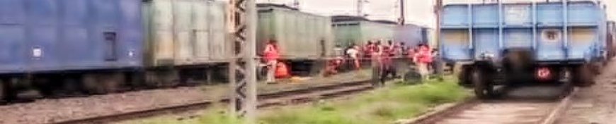 GOODS TRAIN DERAILS IN BHUBANESWAR