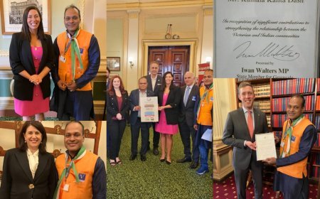 Odia Scholar Prof. Kamala Kanta Dash felicitated in Australia for promoting Australia-India Ties
