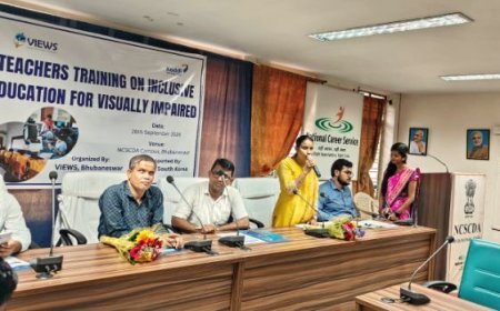 Workshop for teachers in 30 Odisha districts from 45 schools for visually impaired