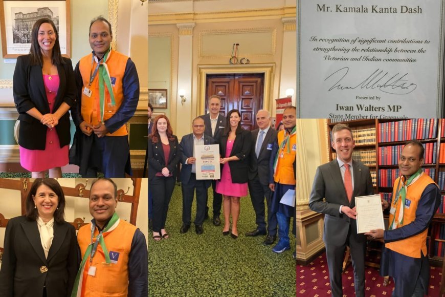 Odia Scholar Prof. Kamala Kanta Dash felicitated in Australia for promoting Australia-India Ties