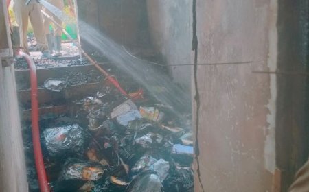 Fire breaks out at three-storeyed building in Bhubaneswar