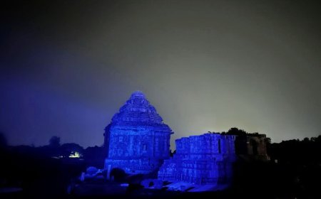 Odisha's iconic Konark Sun Temple turned blue on October 4 in support of Smile Trains Guinness World Records attempt for World Smile Day