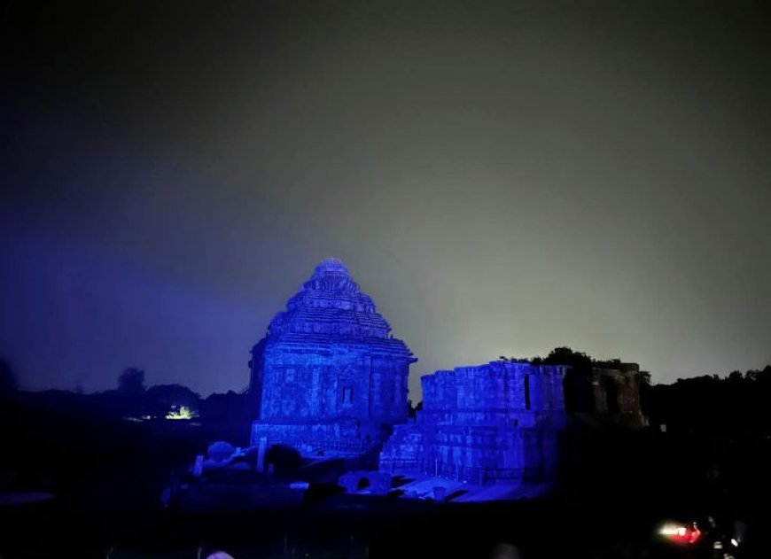 Odisha's iconic Konark Sun Temple turned blue on October 4 in support of Smile Trains Guinness World Records attempt for World Smile Day