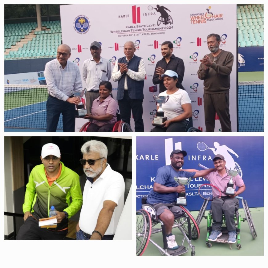 Over 59 players participate in State Level Wheelchair Tennis Tournament 2024