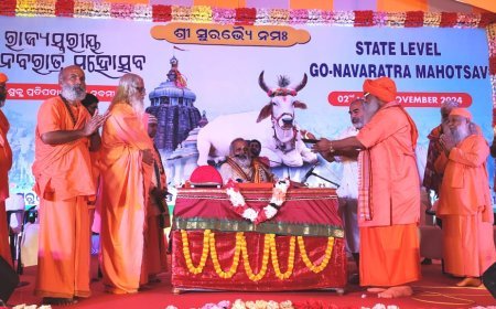 ଗୋହତ୍ୟା ନିଷିଦ୍ଧ ପାଇଁ ସମ୍ବିଧାନରେ ନିୟମ ପ୍ରଣୟନ ହେଉ: ଗୋ ନବରାତ୍ର ମହୋତ୍ସବର ସଭାପତି