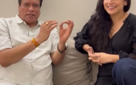 Vidya Balan recited popular Bengali poem 'Shupatho' written by Sukumar Ray; Shared adorable video with 'Bhool Bhulaiyaa 3' co-star Rajesh Sharma