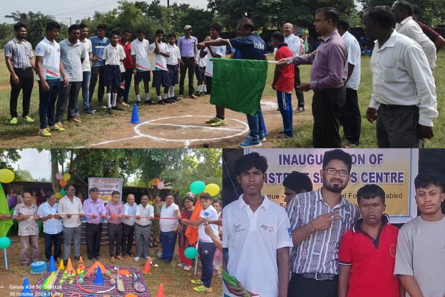 SOB-ODISHA - OLS Sports Centre supported by Z Estates Pvt Ltd inaugurated at Saintala