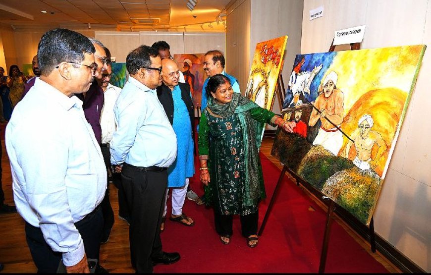 State-level Painting Workshop on Tribal Leader Birsa Munda concludes