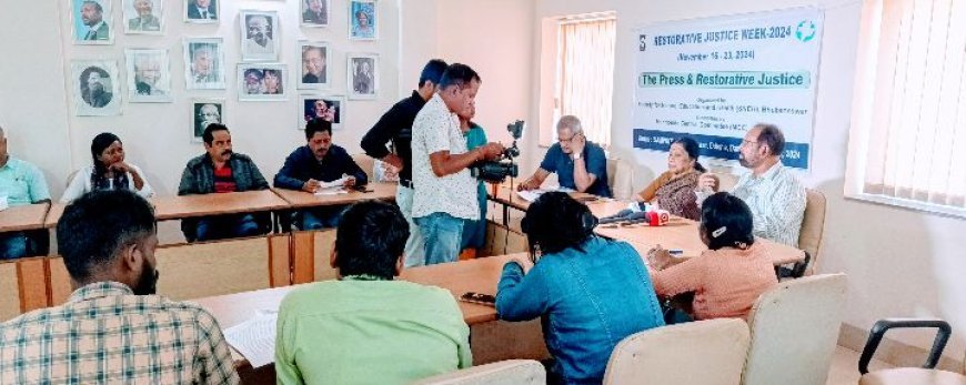 ରେସ୍କୋରେଟିଭ୍ ଜଷ୍ଟିସ୍ ବ୍ୟବସ୍ଥାକୁ ଆପଣାଇବାକୁ ସାଧାରଣରେ ସଚେତନତା ବୃଦ୍ଧି କରିବା ପାଇଁ ସ୍ନେହ ତରଫରୁ ଗଣମାଧ୍ୟମକୁ ଆହ୍ବାନ