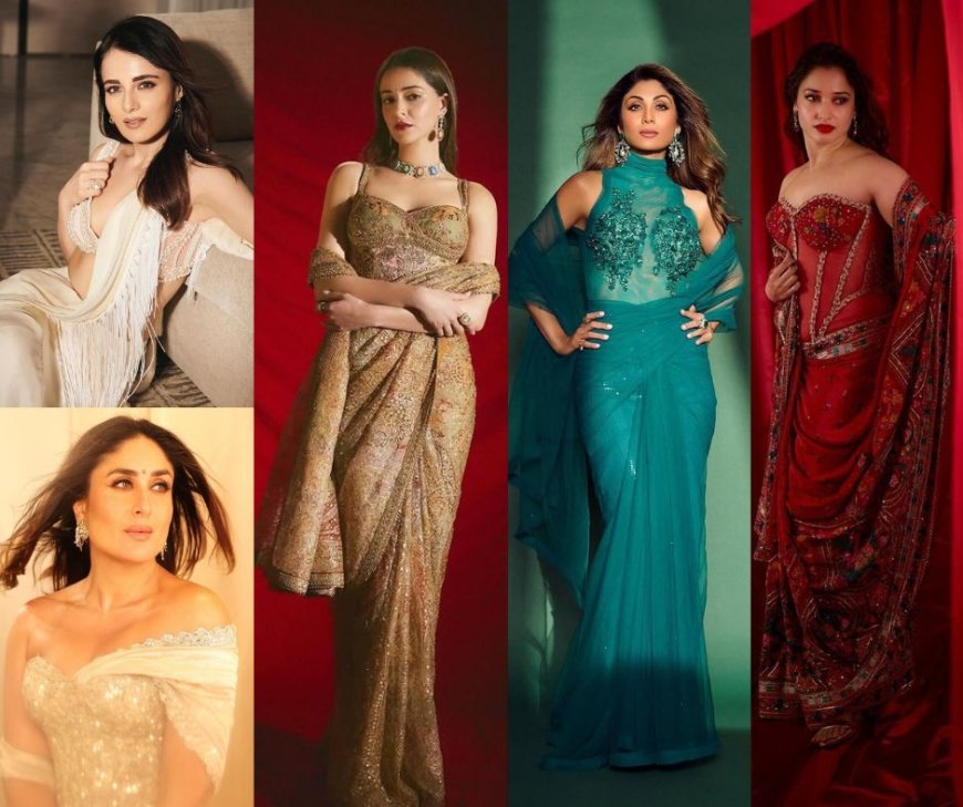 Kareena Kapoor Khan to Radhikka Madan: Btown Fashionistas who gave saree the off shoulder pallu twist!