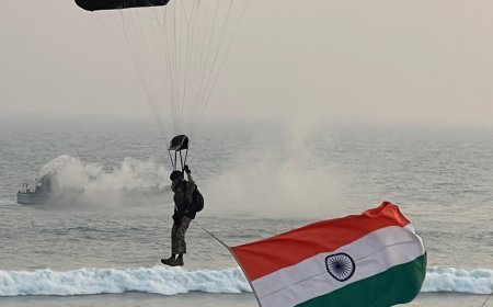Indian Navy Operational Demonstration at Puri, Odisha on Navy Day 2024