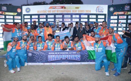 India emerges victorious in Bilateral ODI Deaf Cricket Series against Sri Lanka