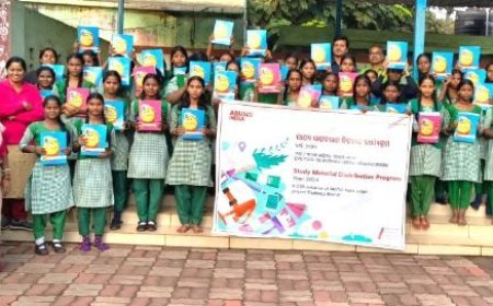 AM/NS India equips rural students with study material