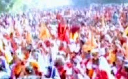 Anganwadi workers stage protest in Bhubaneswar