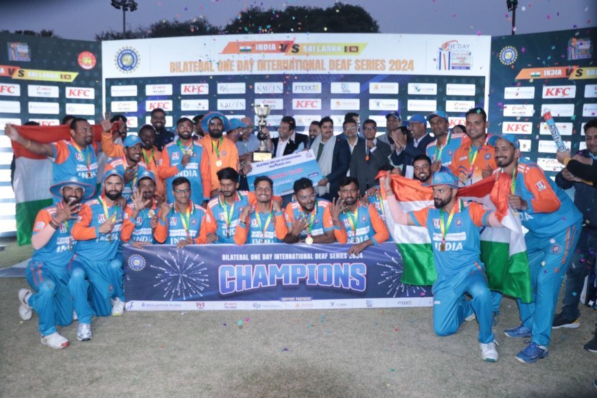 India emerges victorious in Bilateral ODI Deaf Cricket Series against Sri Lanka