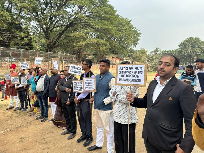 Lok Jagaran Manch stages Dharna, sends memorandum to Bangladesh caretaker government