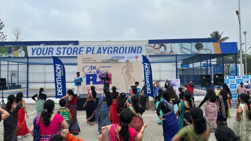 Motherhood Hospitals Collaborates with Decathlon to celebrate 3K Saree Run