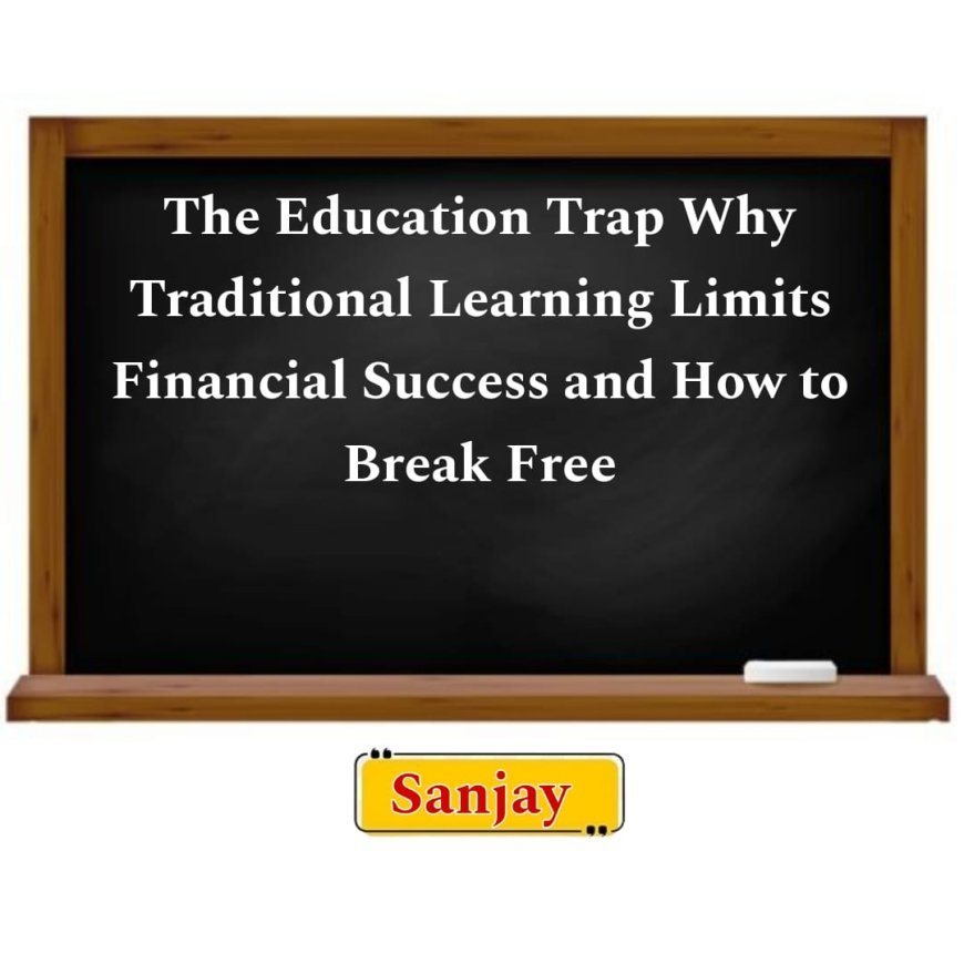 "The Education Trap: Why Traditional Learning Limits Financial Success and How to Break Free"