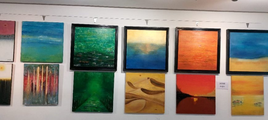 Paintings by renowned artists on display at art exhibition in Kolkata