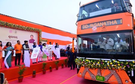 Odisha CM launched Double-Decker, Hop-On Hop-Off& SJTA E-Bus Services