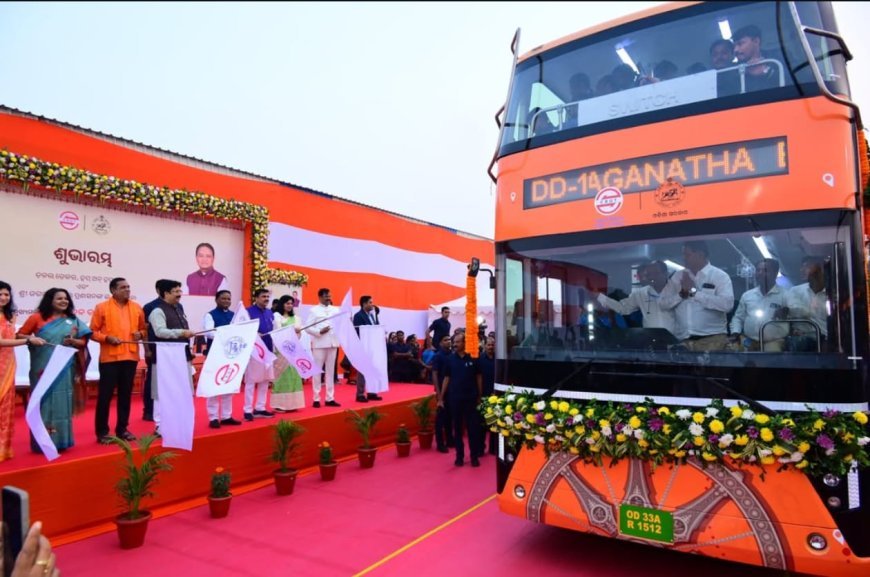 Odisha CM launched Double-Decker, Hop-On Hop-Off& SJTA E-Bus Services