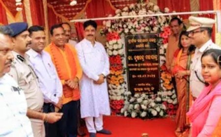 Odisha H & UD Minister lays foundation stone for new crematorium, 22 traffic aid posts in Bhubaneswar