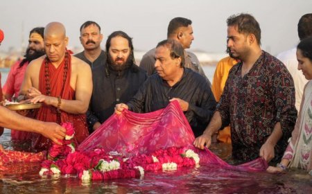 Four generations of Ambanis take holy dip at Maha Kumbh