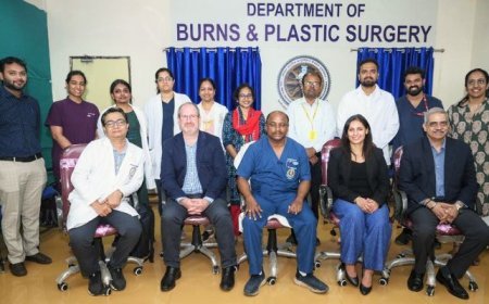 International Burns Care Expert Dr. Marcus Wagstaff visits AIIMS Bhubaneswar