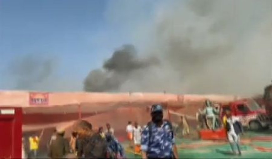 Fire breaks out at Maha Kumbh Mela area in Prayagraj