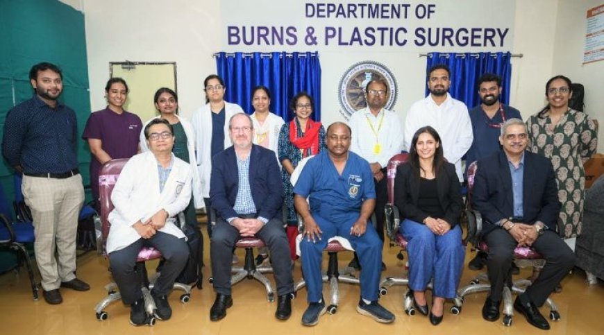 International Burns Care Expert Dr. Marcus Wagstaff visits AIIMS Bhubaneswar