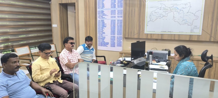 Delegation Meets Superintending Engineer on Sundargarh Ring Road Project