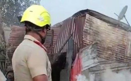Fire breaks out at scrap godown in Cuttack