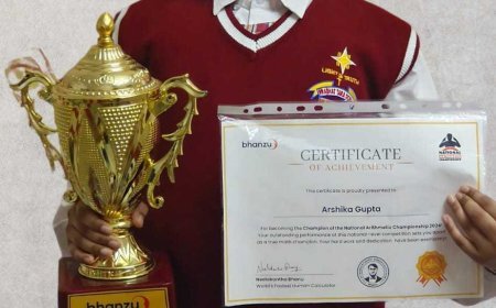 Muzaffarpur girl wins prestigious Math Award created by world’s fastest Human Calculator
