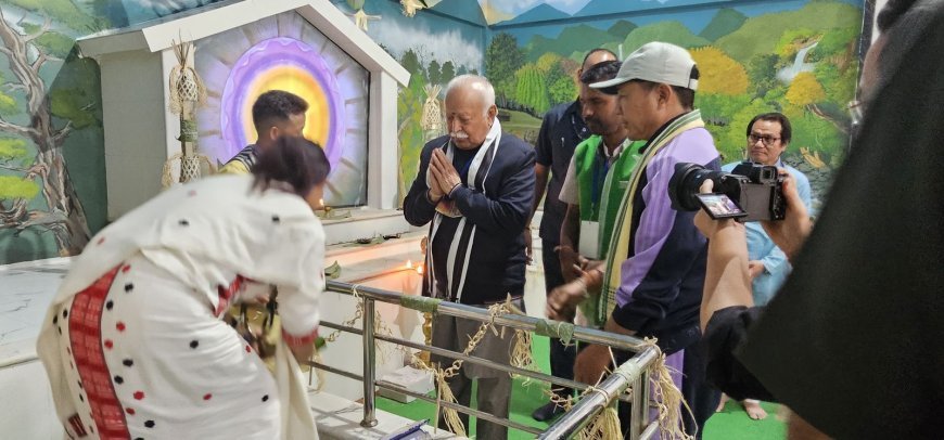 RSS Sarsanghchalak visits Donyi Polo Nyedar Namlo of Arunachal Pradesh