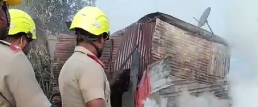 Fire breaks out at scrap godown in Cuttack