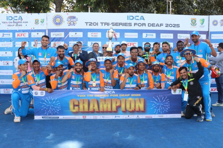 Action-packed T20I Tri-series for Deaf concludes with India clinching Series Title