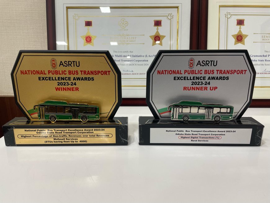 OSRTC recognized for Excellence in Public Transport at ASRTU Awards 2023-24