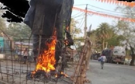 Biju Patnaik's statue set ablaze in Balangir; Odisha CM assures of action